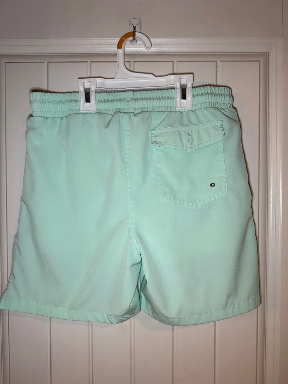 Mint Green Women's Elastic Waist Shorts